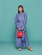 gonna annie riga azzurro bianco - jejia - gonna