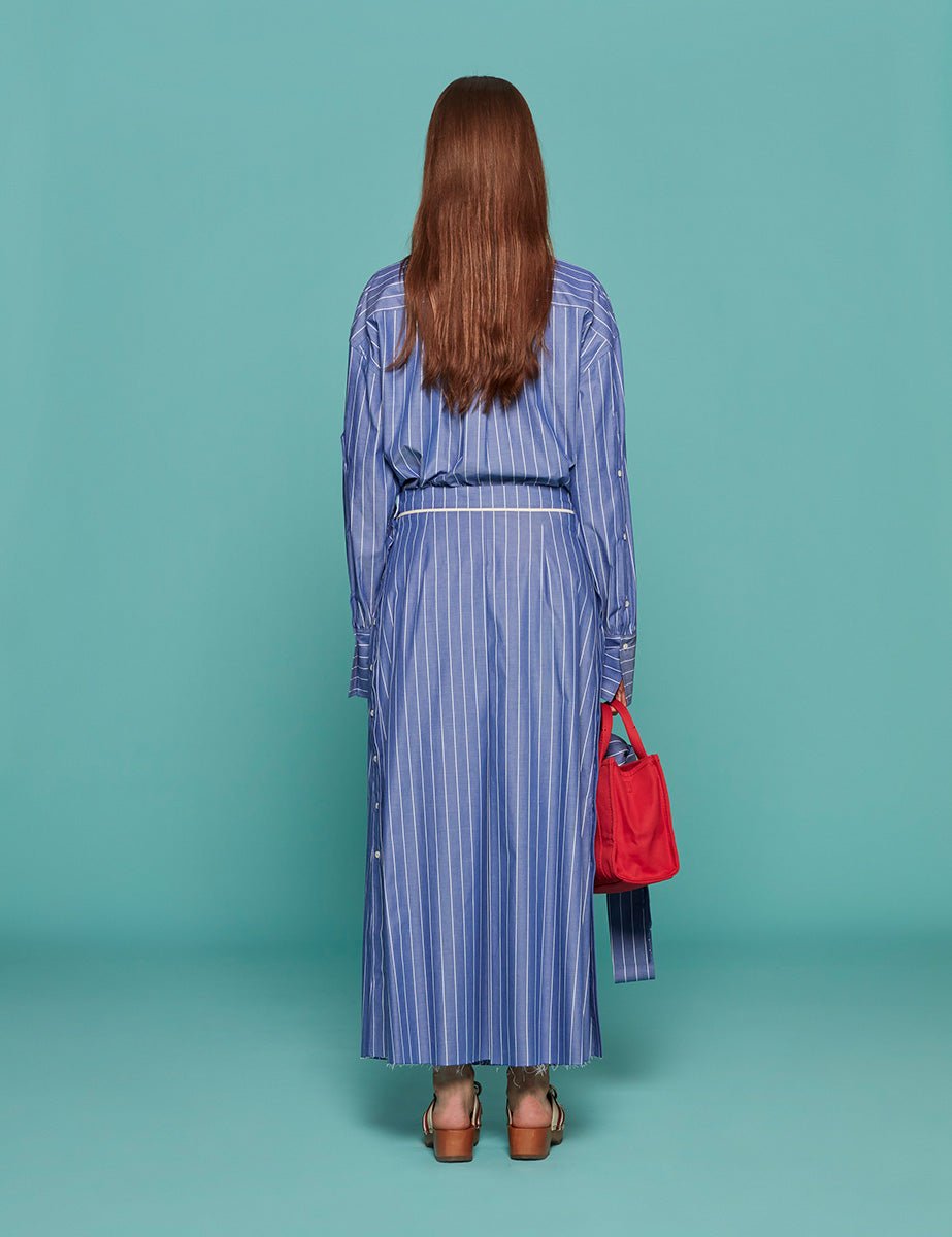 gonna annie riga azzurro bianco - jejia - gonna