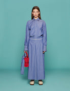 gonna annie riga azzurro bianco - jejia - gonna