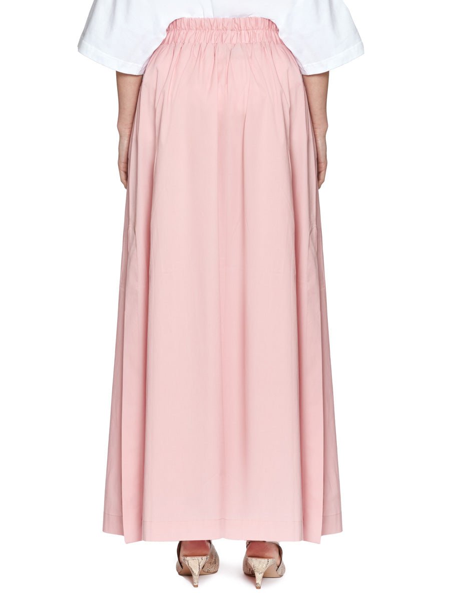 gonna cotone elastico vita rosa - alpha - gonna