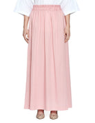 gonna cotone elastico vita rosa - alpha - gonna