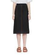 gonna jersey effetto denim blu - max mara leisure - gonna