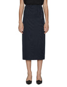 gonna longuette sharewood dark navy - Frida SRL