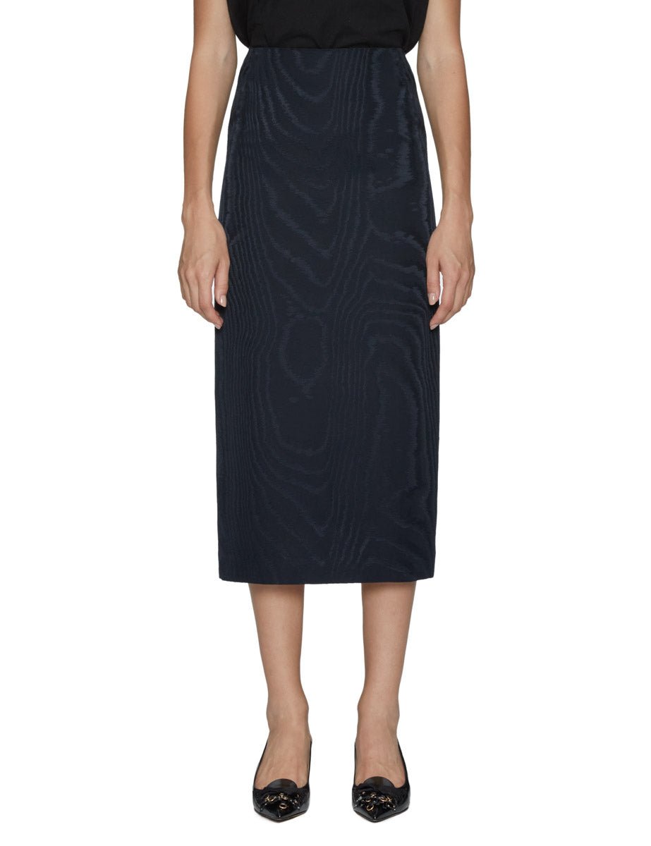 gonna longuette sharewood dark navy - Frida SRL