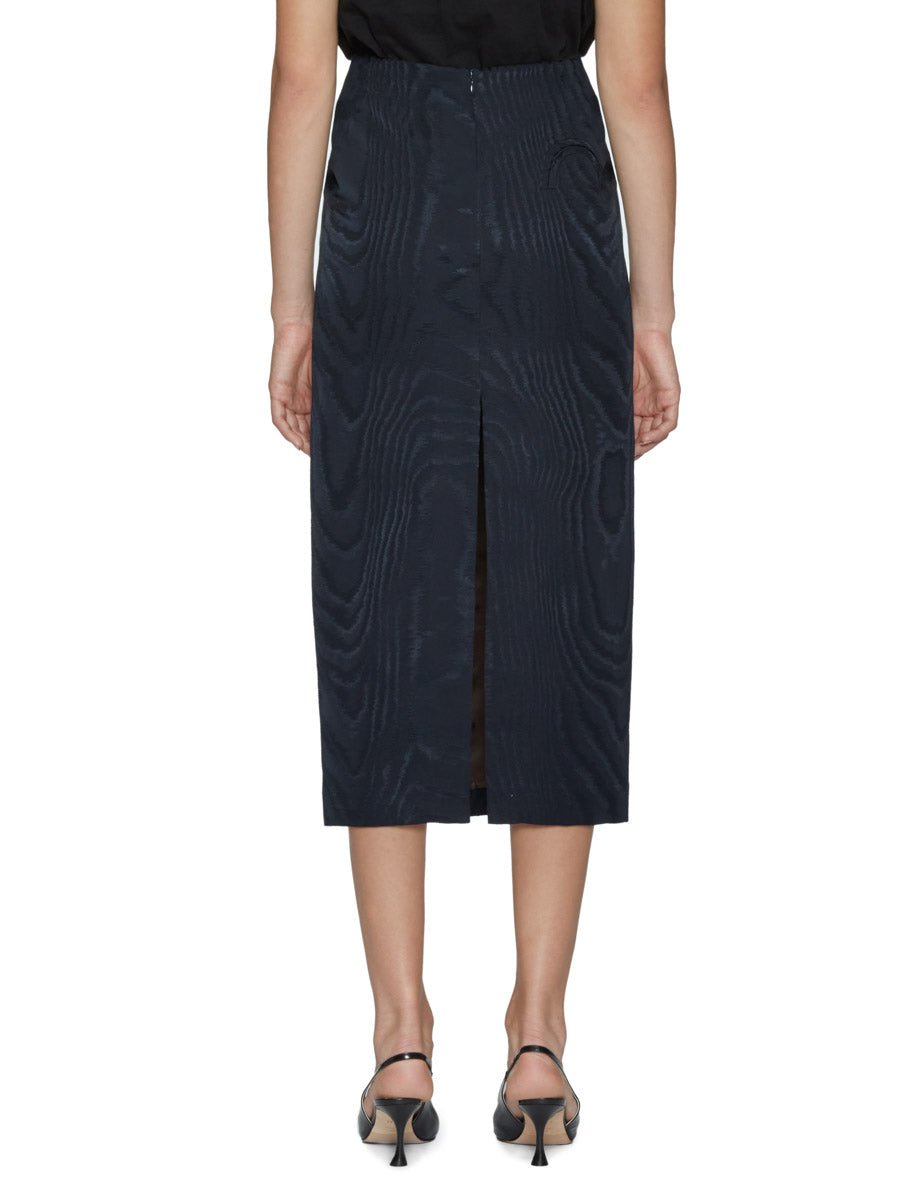 gonna longuette sharewood dark navy - Frida SRL