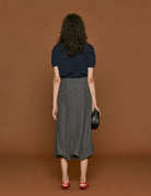 gonna melange jersey heather grey - tibi - gonna