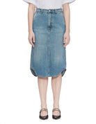 gonna midi piper mediterranean blu - Frida SRL