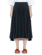 gonna midi plisse blu black - plan c - gonna