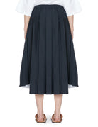 gonna midi plisse blu black - plan c - gonna