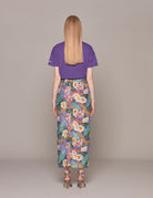 gonna paillettes purple orange - hebe studio - gonna