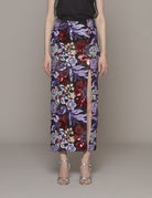 gonna paillettes tulle viola borgogna - hebe studio - gonna