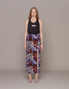 gonna paillettes tulle viola borgogna - hebe studio - gonna