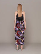 gonna paillettes tulle viola borgogna - hebe studio - gonna