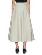 gonna pelle svasata chalk - rohe - gonna
