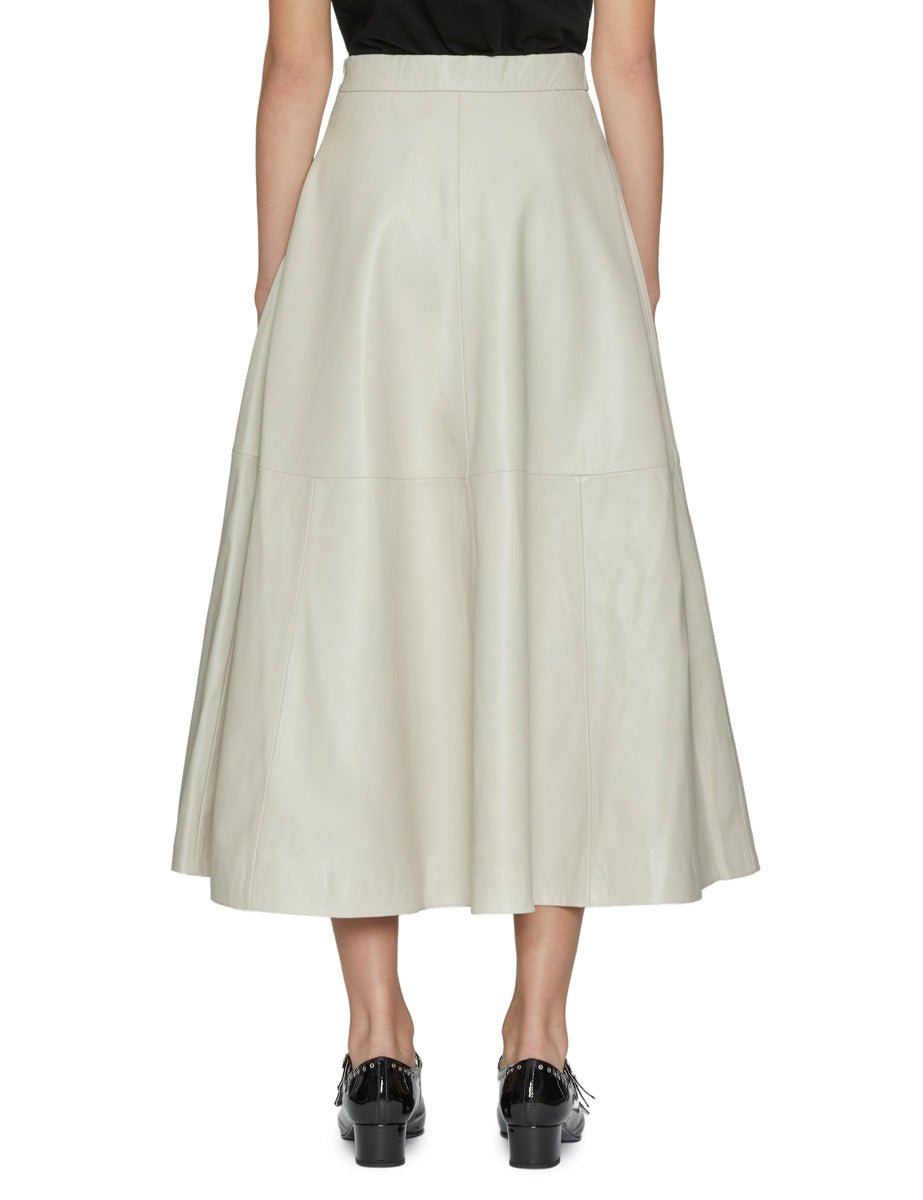 gonna pelle svasata chalk - rohe - gonna