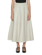 gonna pelle svasata chalk - rohe - gonna
