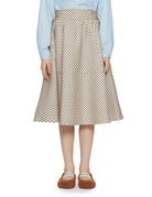 gonna phoebe ruota check beige blu - jejia - gonna