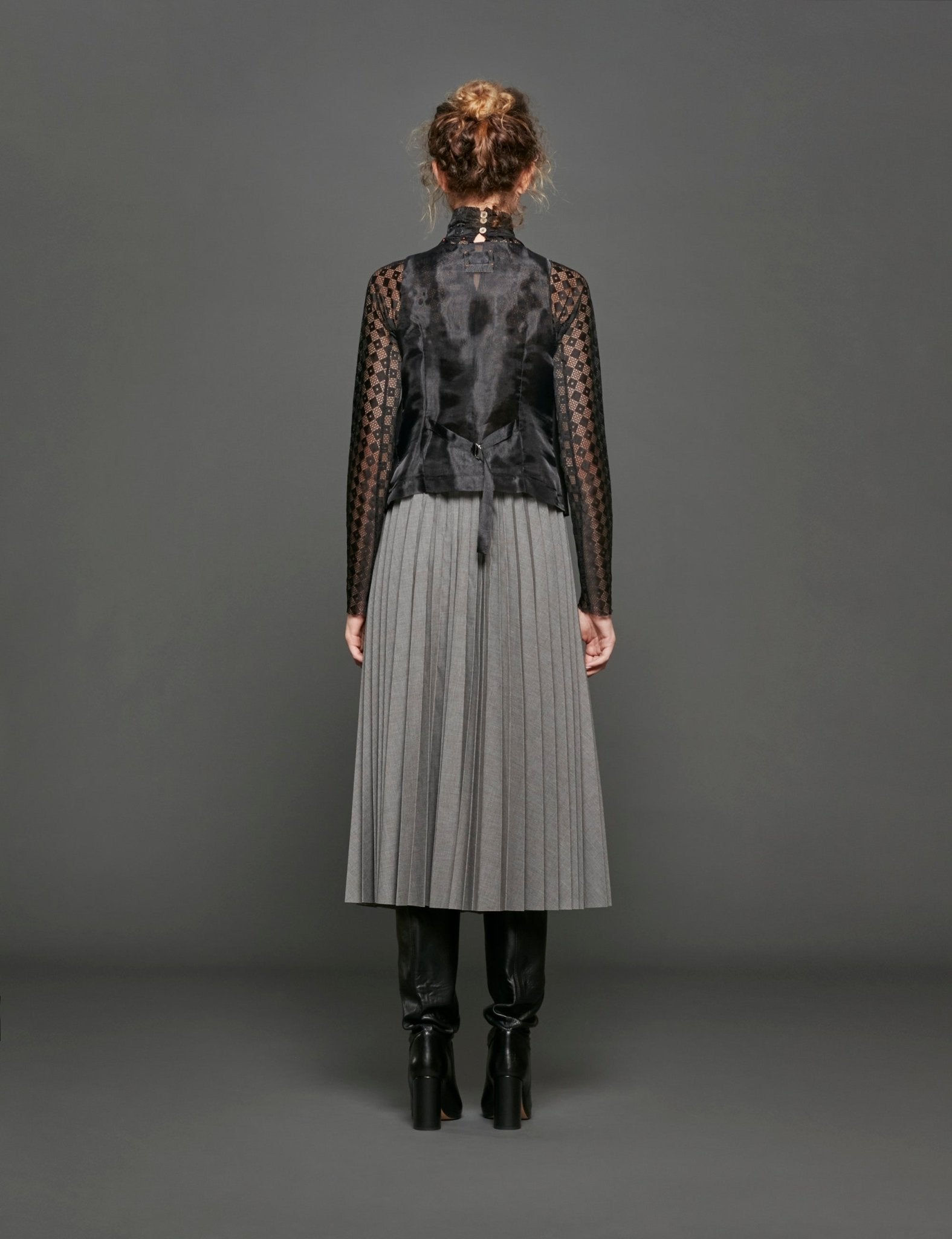 gonna plisse melange - stella jean - gonna