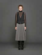 gonna plisse melange - stella jean - gonna