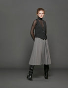 gonna plisse melange - stella jean - gonna