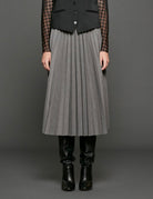 gonna plisse melange - stella jean - gonna