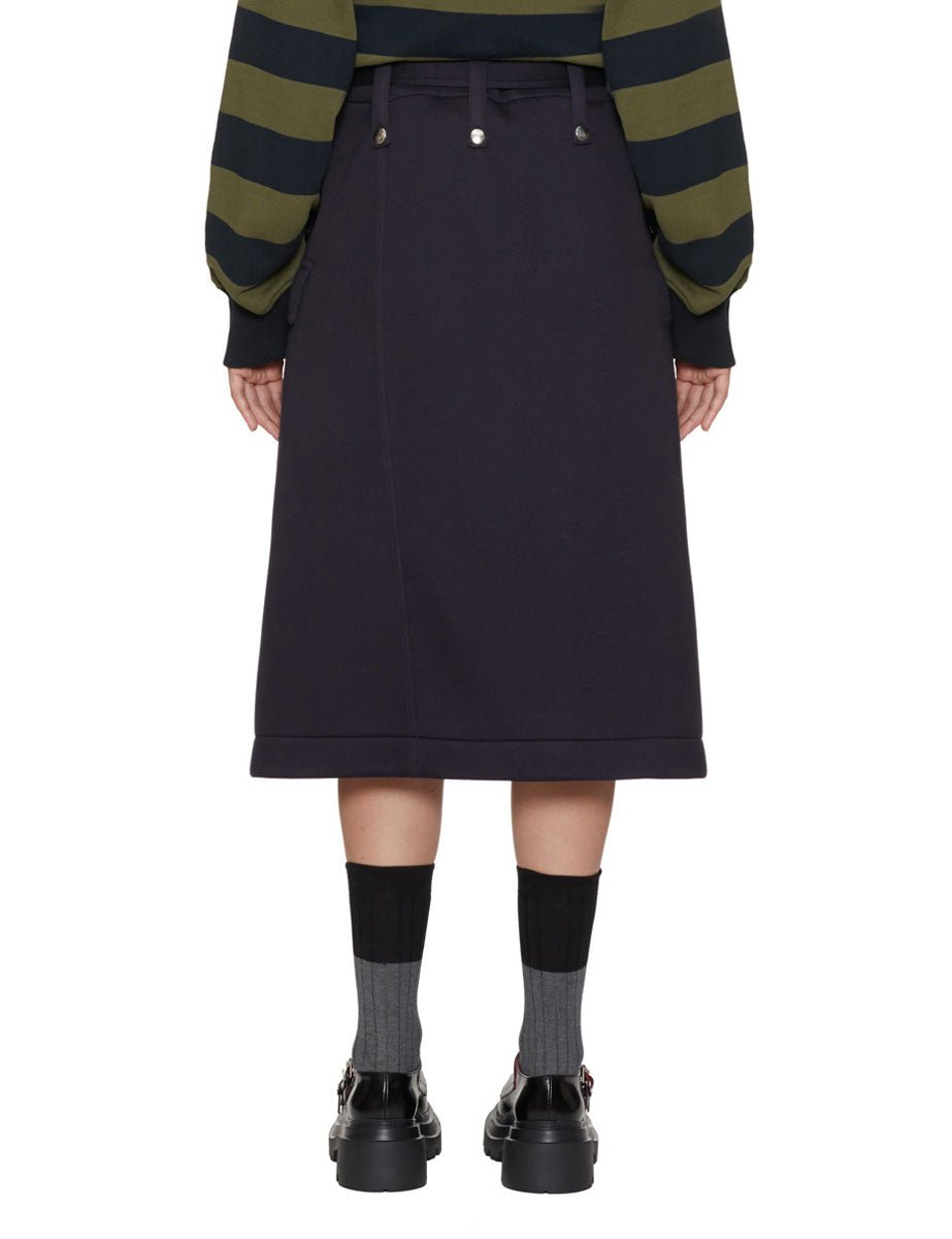 gonna portafoglio piume blu black - plan c - gonna