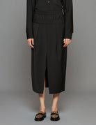 gonna recycled wool black - tibi - gonna