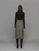 gonna resca di lana black white - Frida SRL