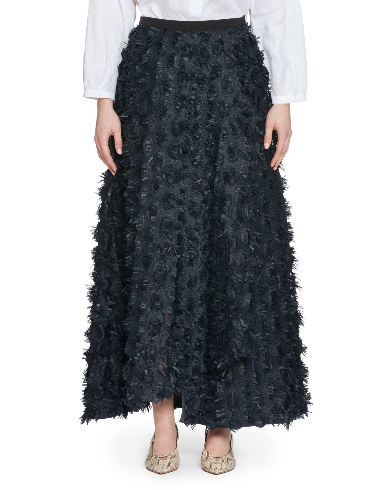 gonna rimmel elastico frange blu - co.go - gonna