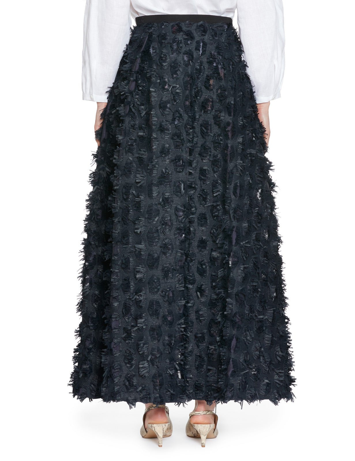 gonna rimmel elastico frange blu - co.go - gonna