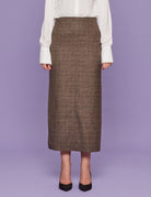 gonna spacchi laterali galles moro - blufrida - gonna