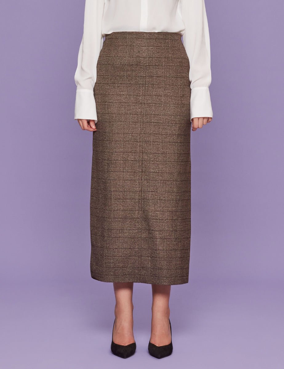 gonna spacchi laterali galles moro - blufrida - gonna