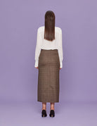 gonna spacchi laterali galles moro - blufrida - gonna