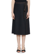 gonna svasata bull denim blu - max mara - gonna