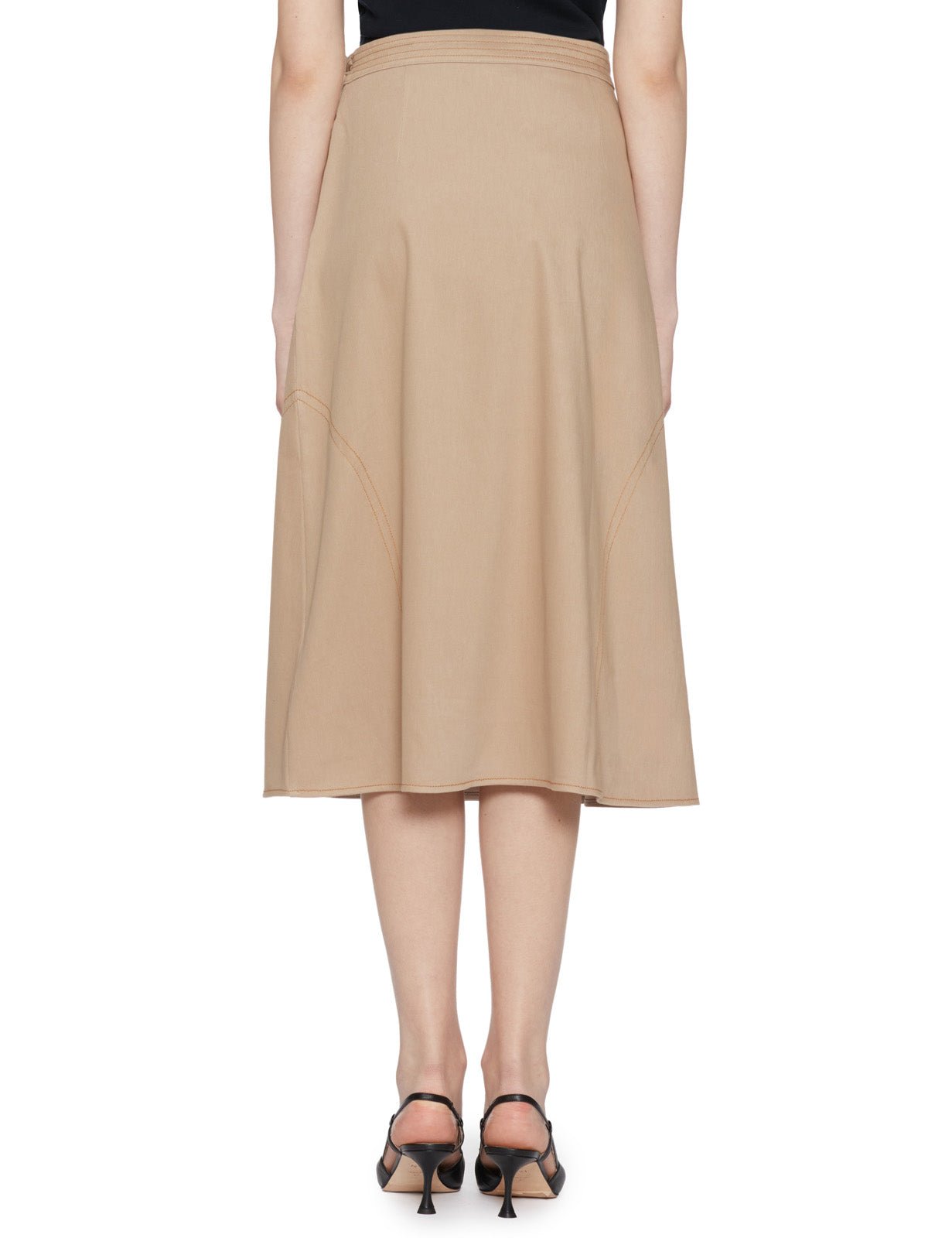 gonna svasata bull denim tela - max mara - gonna