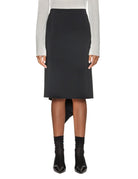 gonna tessuto midi nero - n21 alessandro dell'acqua - gonna
