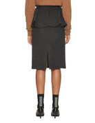 gonna tubino cintura rouches antracite - n21 alessandro dell'acqua - gonna