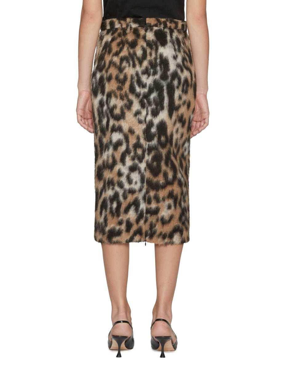 gonna tubino furry animalier - n21 alessandro dell'acqua - gonna
