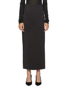 gonna tubino neoprene nero - mm by max mara - gonna