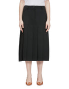 gonna tubino pieghe black - Frida SRL