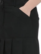 gonna tubino pieghe black - Frida SRL