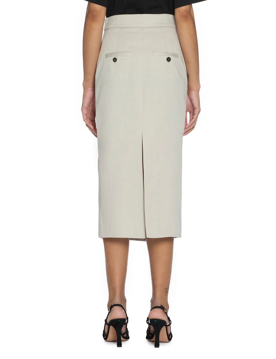 gonna tubino spacco stucco - blufrida - gonna