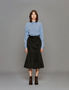 gonna velluto coste nero - Frida SRL