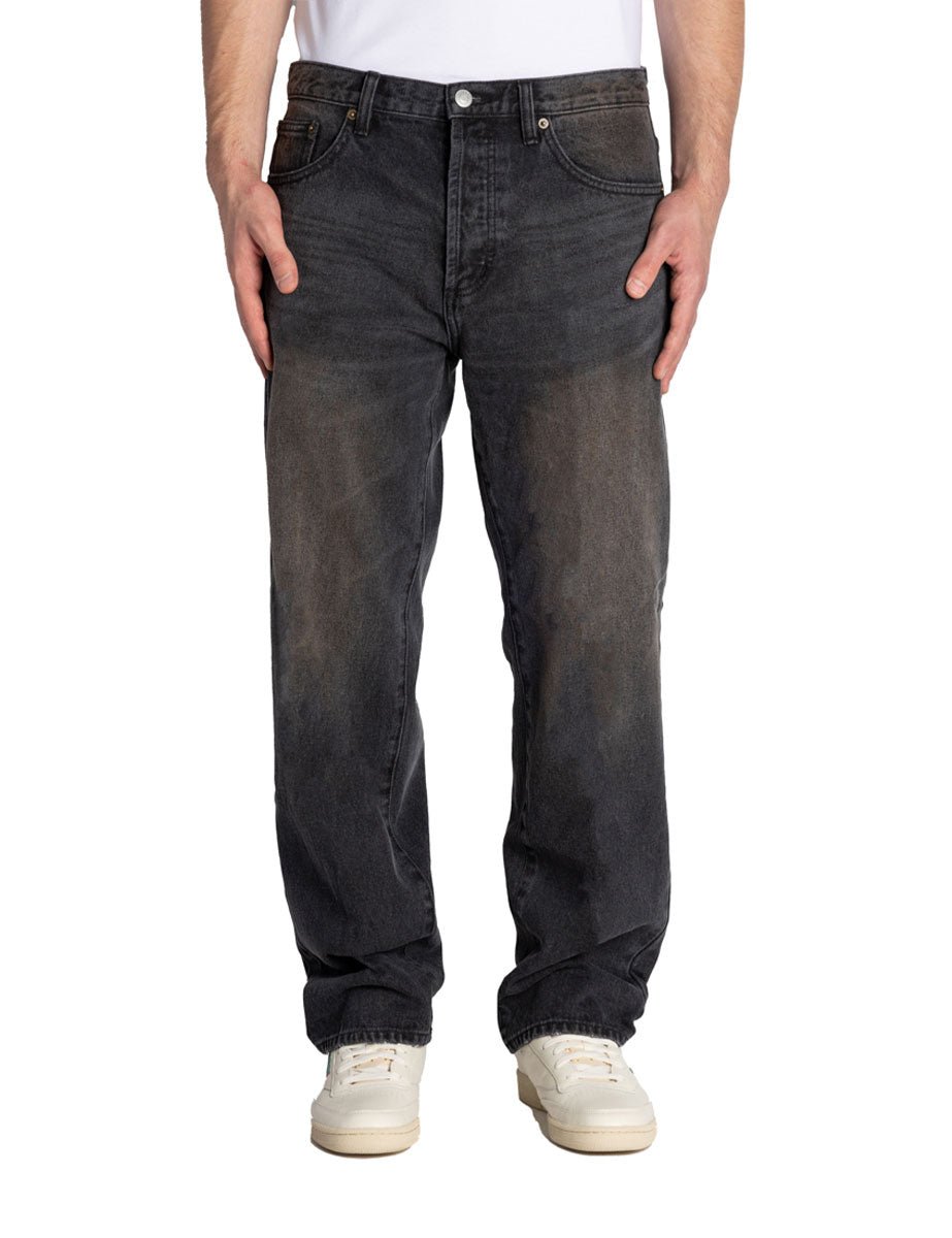jeans ampio gamba dritta nero ossidato - obey - jeans