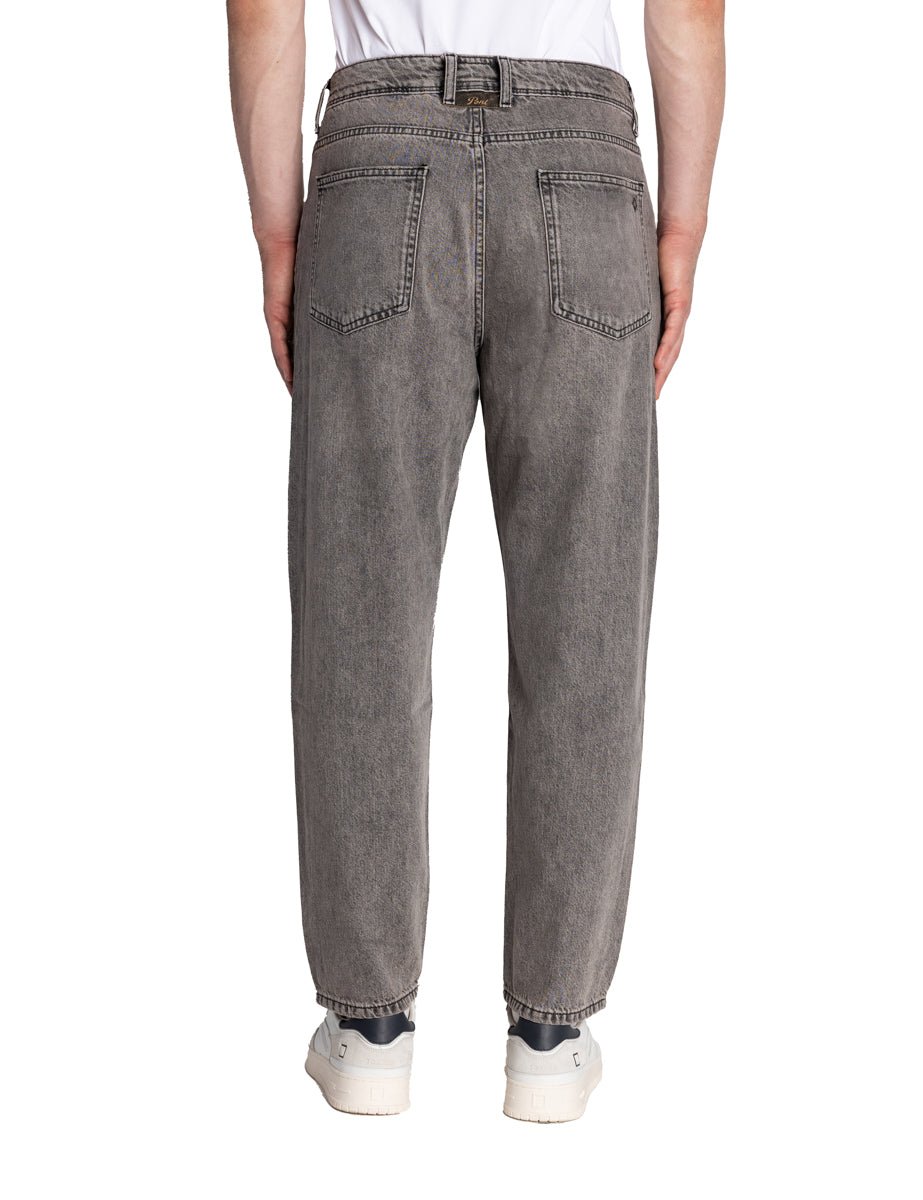 jeans ampio sporcato denim grigio - pont denim - jeans