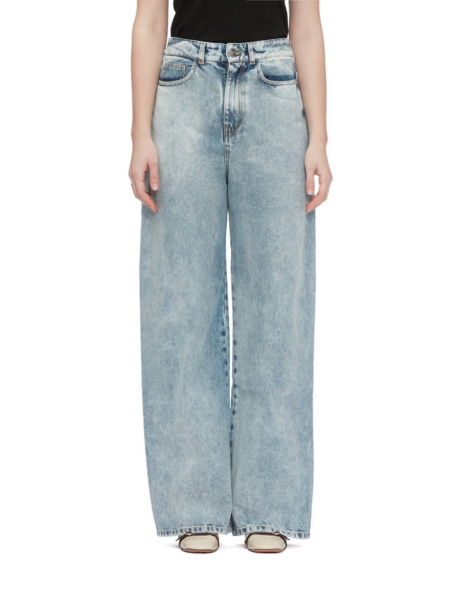 jeans baggy blu denim - vivetta - jeans