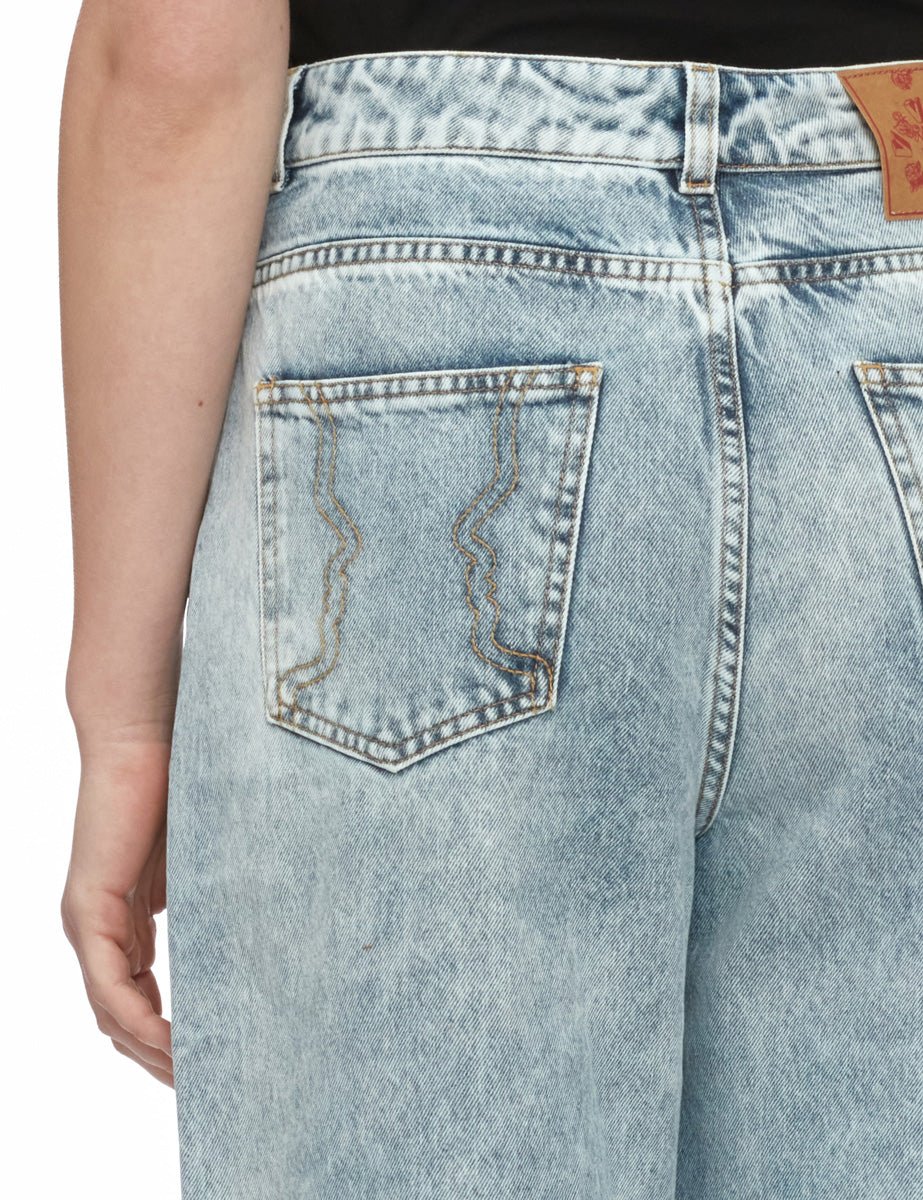jeans baggy blu denim - Frida SRL