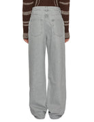jeans baggy fit washed grey - rohe - jeans