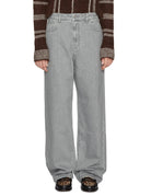 jeans baggy fit washed grey - rohe - jeans