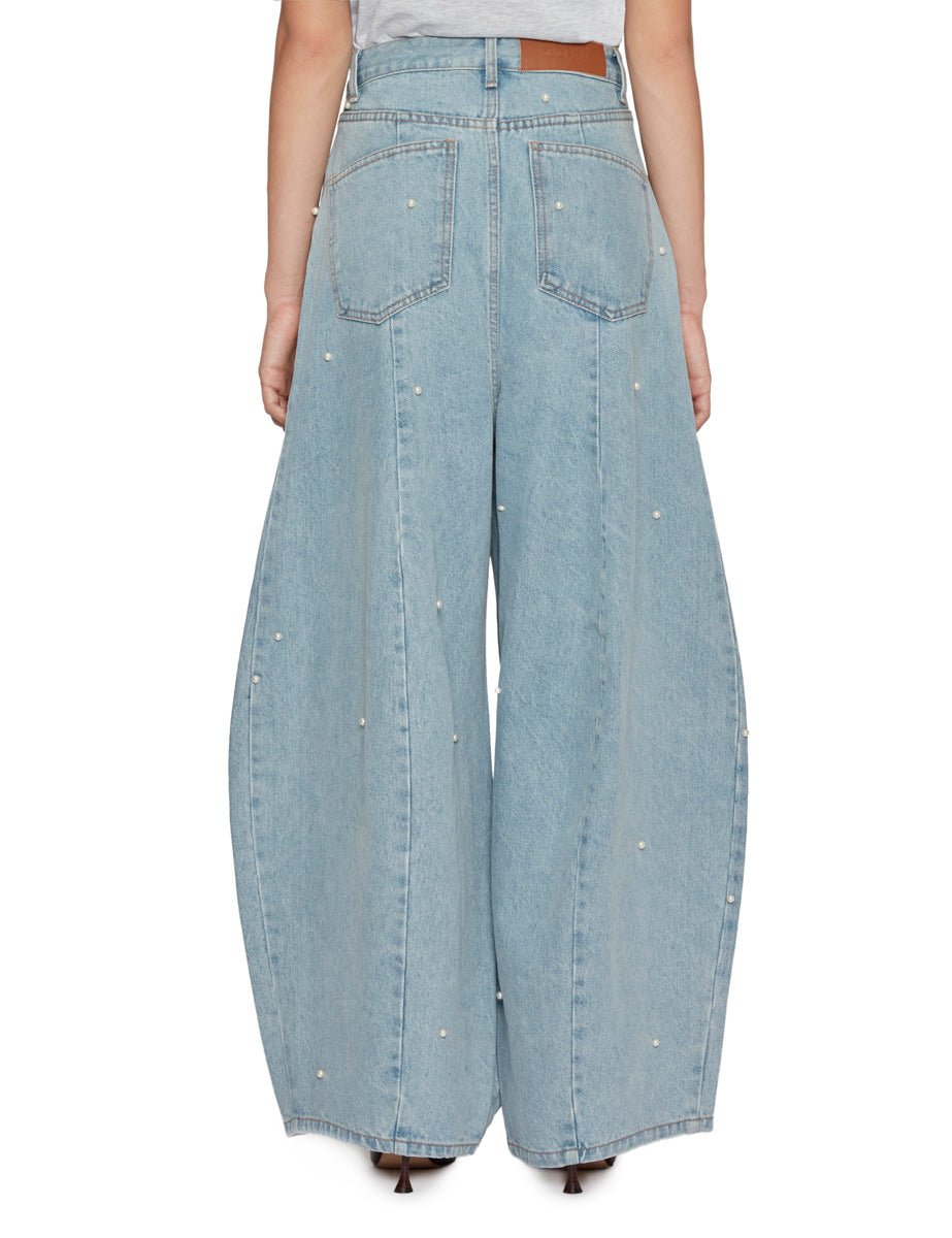 jeans balloon perle sky blue - kimhekim - jeans